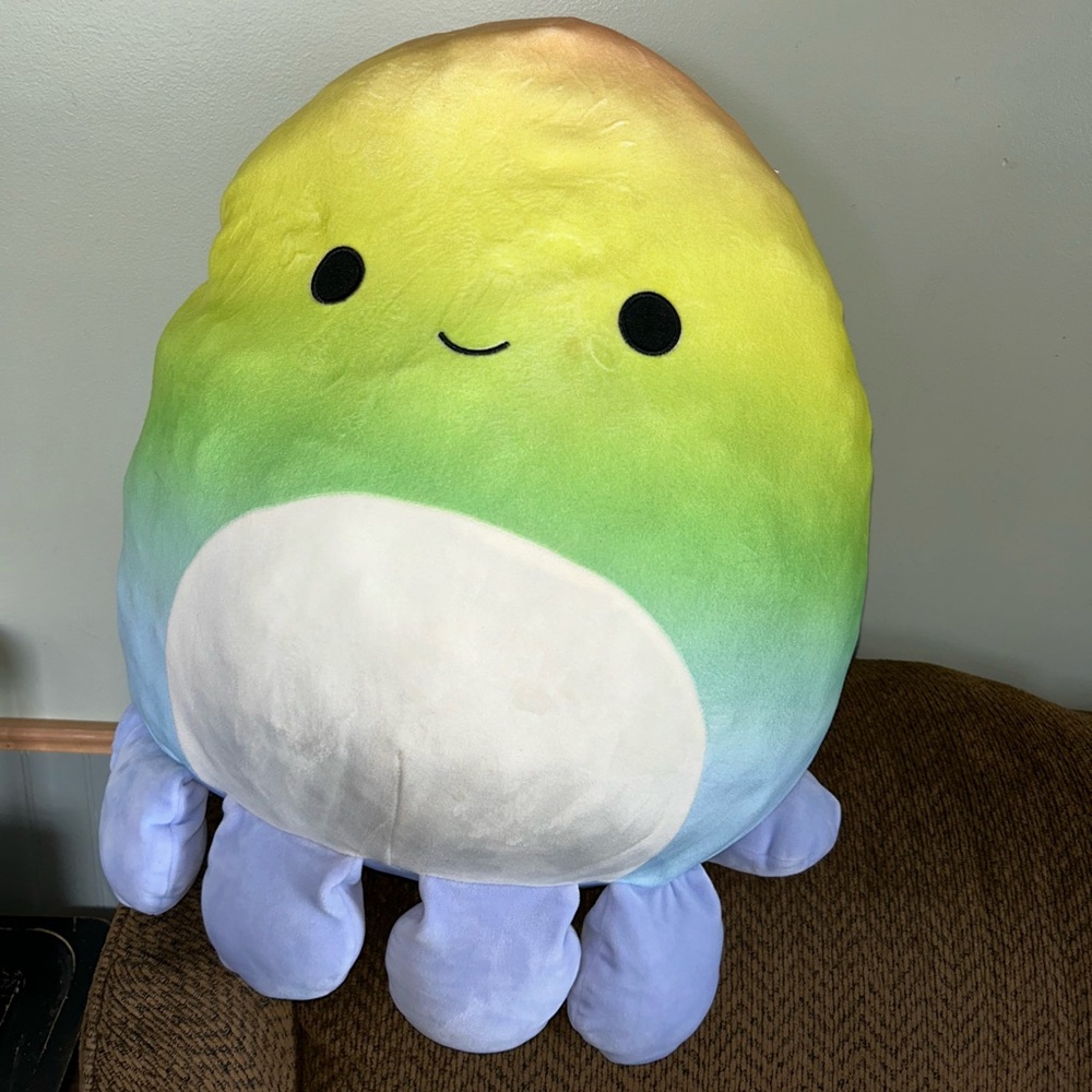 16" Squishmallow Elodie The Octopus Pastel Rainbow 2022 Target Exclusive